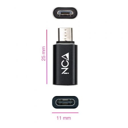 Adaptador Nanocable 10.02.0014/ MicroUSB Macho - USB Tipo-C Hembra Adaptador Nanocable 10.02.0014/ MicroUSB Macho - USB Tipo-C Hembra