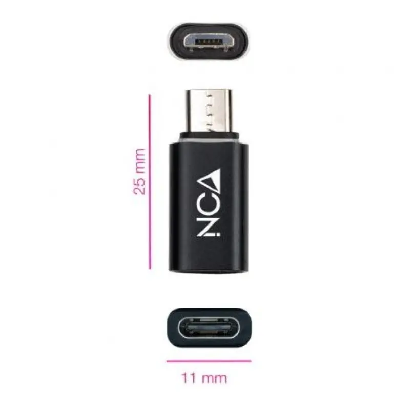 Adaptador Nanocable 10.02.0014/ MicroUSB Macho - USB Tipo-C Hembra Adaptador Nanocable 10.02.0014/ MicroUSB Macho - USB Tipo-C Hembra