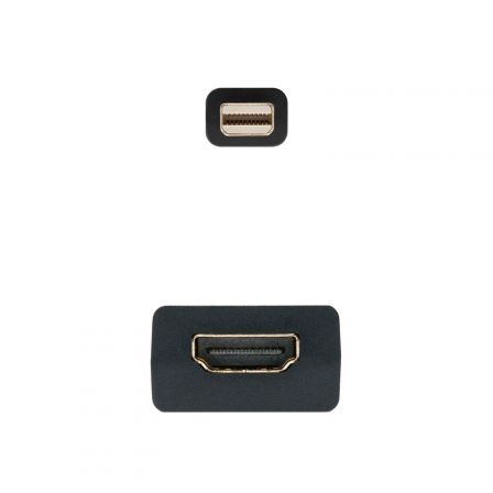 Conversor Nanocable 10.16.0102/ Mini DisplayPort Macho - HDMI Hembra/ 15cm/ Negro Conversor Nanocable 10.16.0102/ Mini DisplayPort Macho - HDMI Hembra/ 15cm/ Negro