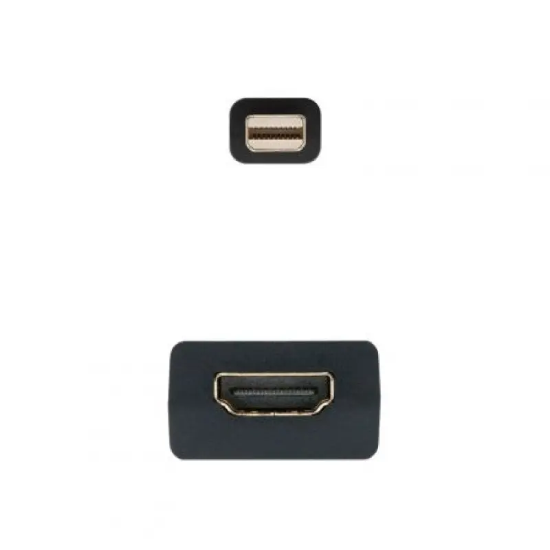 Conversor Nanocable 10.16.0102/ Mini DisplayPort Macho - HDMI Hembra/ 15cm/ Negro Conversor Nanocable 10.16.0102/ Mini DisplayPort Macho - HDMI Hembra/ 15cm/ Negro