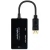 Cable DisplayPort Nanocable 10.16.3301-ALL/ HDMI Hembra - DVI-D Hembra - VGA Hembra/ 20cm/ Negro Cable DisplayPort Nanocable 10.16.3301-ALL/ HDMI Hembra - DVI-D Hembra - VGA Hembra/ 20cm/ Negro
