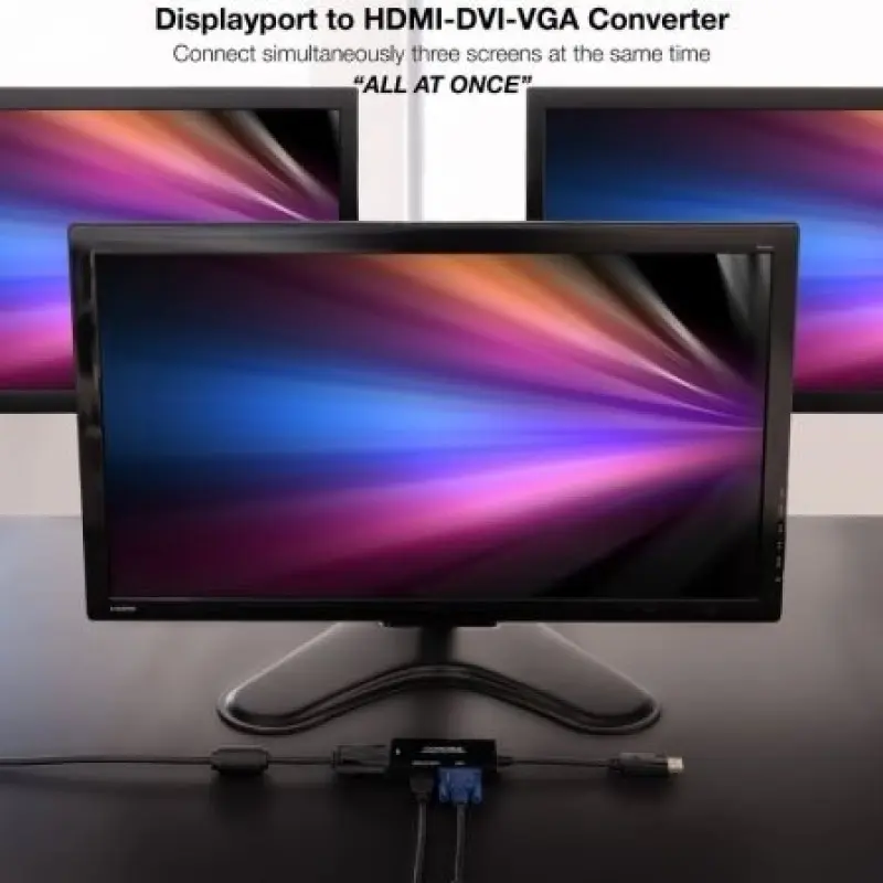 Cable DisplayPort Nanocable 10.16.3301-ALL/ HDMI Hembra - DVI-D Hembra - VGA Hembra/ 20cm/ Negro Cable DisplayPort Nanocable 10.16.3301-ALL/ HDMI Hembra - DVI-D Hembra - VGA Hembra/ 20cm/ Negro