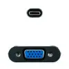 Conversor Nanocable 10.16.4101-G/ USB Tipo-C Macho - VGA Hembra/ 10cm/ Negro y Gris