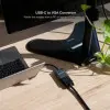 Conversor Nanocable 10.16.4101-G/ USB Tipo-C Macho - VGA Hembra/ 10cm/ Negro y Gris