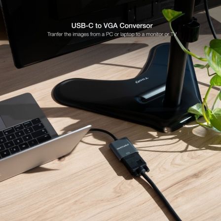 Conversor Nanocable 10.16.4101-G/ USB Tipo-C Macho - VGA Hembra/ 10cm/ Negro y Gris Conversor Nanocable 10.16.4101-G/ USB Tipo-C Macho - VGA Hembra/ 10cm/ Negro y Gris
