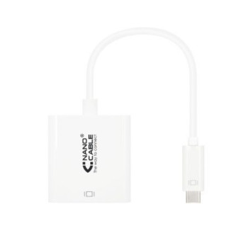 Conversor Nanocable 10.16.4102/ USB Tipo-C Macho - HDMI Hembra/ 15cm/ Blanco Conversor Nanocable 10.16.4102/ USB Tipo-C Macho - HDMI Hembra/ 15cm/ Blanco