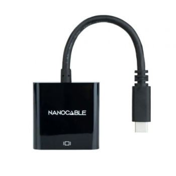 Conversor Nanocable 10.16.4102-BK/ USB Tipo-C Macho - HDMI Hembra/ 15cm/ Negro Conversor Nanocable 10.16.4102-BK/ USB Tipo-C Macho - HDMI Hembra/ 15cm/ Negro