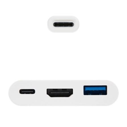 Conversor Nanocable 10.16.4302/ USB Tipo-C Macho - HDMI Hembra/ USB Tipo-C Hembra/ USB Hembra/ 15cm/ Blanco Conversor Nanocable 10.16.4302/ USB Tipo-C Macho - HDMI Hembra/ USB Tipo-C Hembra/ USB Hembra/ 15cm/ Blanco