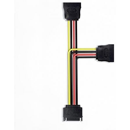 Cable Alimentación Nanocable 10.19.0103/ SATA Macho - 2x SATA Hembra/ 20cm Cable Alimentación Nanocable 10.19.0103/ SATA Macho - 2x SATA Hembra/ 20cm