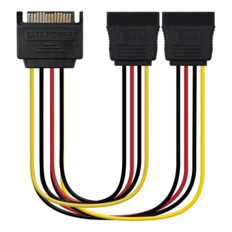 Adaptador de Alimentación Nanocable 10.19.0104/ SATA Macho - 2x SATA Hembra/ 30cm Adaptador de Alimentación Nanocable 10.19.0104/ SATA Macho - 2x SATA Hembra/ 30cm