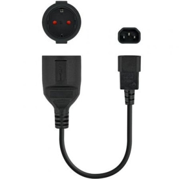 Adaptador Alimentación Nanocable 10.22.0902/ C14 Macho - CEE7 Hembra/ 50cm/ Negro Adaptador Alimentación Nanocable 10.22.0902/ C14 Macho - CEE7 Hembra/ 50cm/ Negro