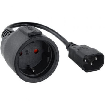 Adaptador Alimentación Nanocable 10.22.0902/ C14 Macho - CEE7 Hembra/ 50cm/ Negro Adaptador Alimentación Nanocable 10.22.0902/ C14 Macho - CEE7 Hembra/ 50cm/ Negro