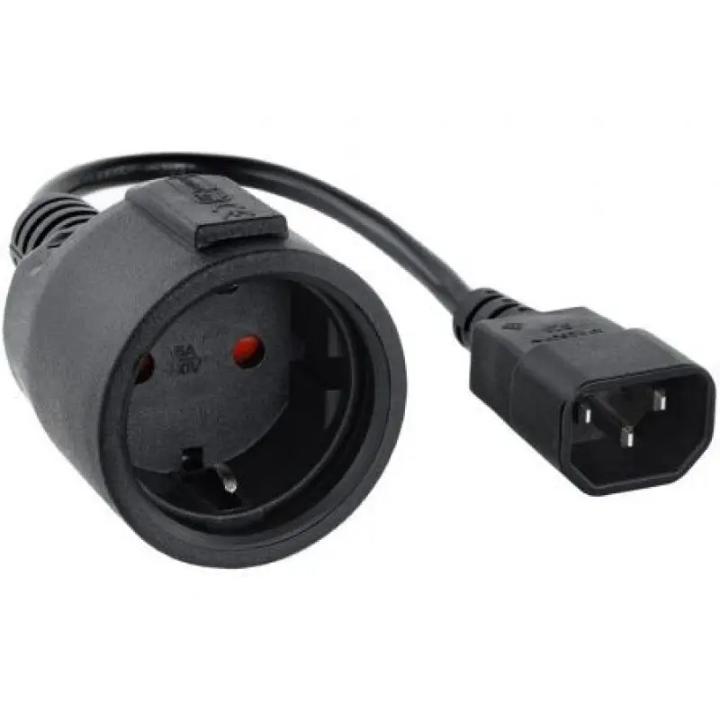Adaptador Alimentación Nanocable 10.22.0902/ C14 Macho - CEE7 Hembra/ 50cm/ Negro Adaptador Alimentación Nanocable 10.22.0902/ C14 Macho - CEE7 Hembra/ 50cm/ Negro