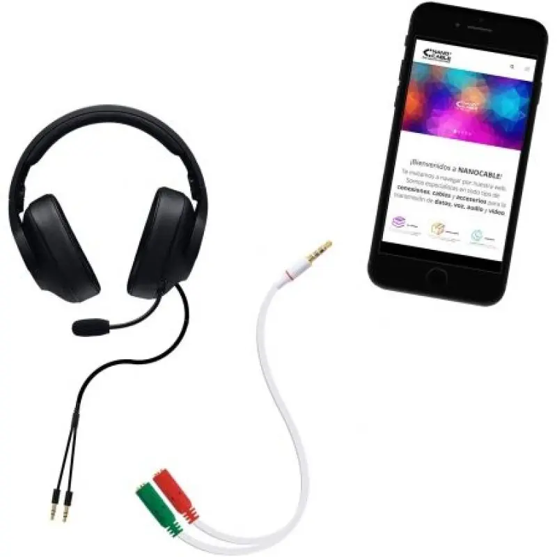 Cable Estéreo Nanocable 10.24.1201/ Jack 3.5 Macho - 2x Jack 3.5 Hembra/ 20cm/ Blanco Cable Estéreo Nanocable 10.24.1201/ Jack 3.5 Macho - 2x Jack 3.5 Hembra/ 20cm/ Blanco