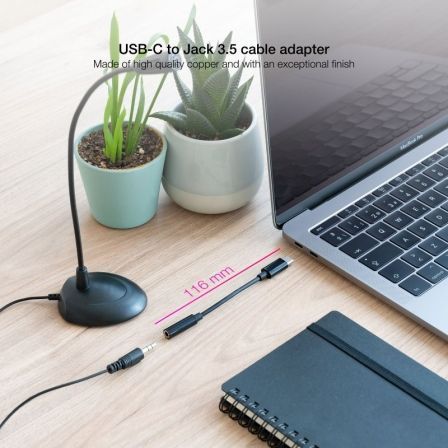 Conversor USB Tipo-C Nanocable 10.24.1205/ USB Tipo-C Macho - Jack 3.5 Hembra Conversor USB Tipo-C Nanocable 10.24.1205/ USB Tipo-C Macho - Jack 3.5 Hembra