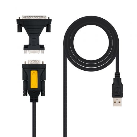 Cable Conversor impresora Nanocable 10.03.0002/ USB Macho - DB9 Macho/ DB25 Macho Cable Conversor impresora Nanocable 10.03.0002/ USB Macho - DB9 Macho/ DB25 Macho