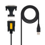 Cable Conversor impresora Nanocable 10.03.0002/ USB Macho - DB9 Macho/ DB25 Macho