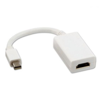 Conversor Nanocable 10.16.0602-W/ Mini DisplayPort Macho - HDMI Hembra/ 15cm/ Blanco Conversor Nanocable 10.16.0602-W/ Mini DisplayPort Macho - HDMI Hembra/ 15cm/ Blanco