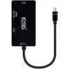 Cable Conversor Nanocable 10.16.3302-BK/ Mini Displayport Macho - VGA Hembra/ HDMI Hembra/ DVI Hembra Cable Conversor Nanocable 10.16.3302-BK/ Mini Displayport Macho - VGA Hembra/ HDMI Hembra/ DVI Hembra