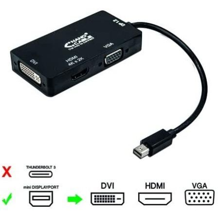 Cable Conversor Nanocable 10.16.3302-BK/ Mini Displayport Macho - VGA Hembra/ HDMI Hembra/ DVI Hembra Cable Conversor Nanocable 10.16.3302-BK/ Mini Displayport Macho - VGA Hembra/ HDMI Hembra/ DVI Hembra