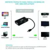 Cable Conversor Nanocable 10.16.3302-BK/ Mini Displayport Macho - VGA Hembra/ HDMI Hembra/ DVI Hembra Cable Conversor Nanocable 10.16.3302-BK/ Mini Displayport Macho - VGA Hembra/ HDMI Hembra/ DVI Hembra