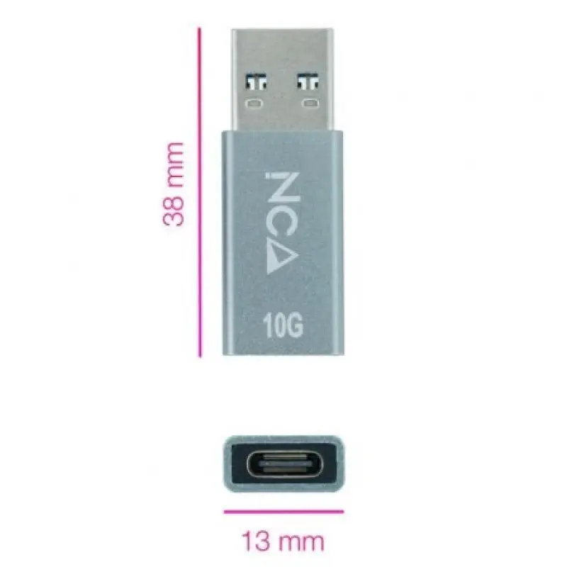 Adaptador USB 3.1 Nanocable 10.02.0013/ USB Macho - USB Tipo-C Hembra Adaptador USB 3.1 Nanocable 10.02.0013/ USB Macho - USB Tipo-C Hembra