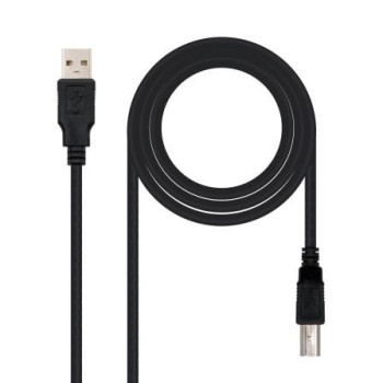 Cable USB 2.0 Impresora Nanocable 10.01.0102/ USB Tipo-B Macho - USB Macho/ 1m/ Negro Cable USB 2.0 Impresora Nanocable 10.01.0102/ USB Tipo-B Macho - USB Macho/ 1m/ Negro
