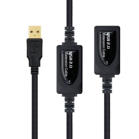 Cable Alargador USB 2.0 Nanocable 10.01.0212/ USB Macho - USB Hembra/ 10m/ Negro Cable Alargador USB 2.0 Nanocable 10.01.0212/ USB Macho - USB Hembra/ 10m/ Negro
