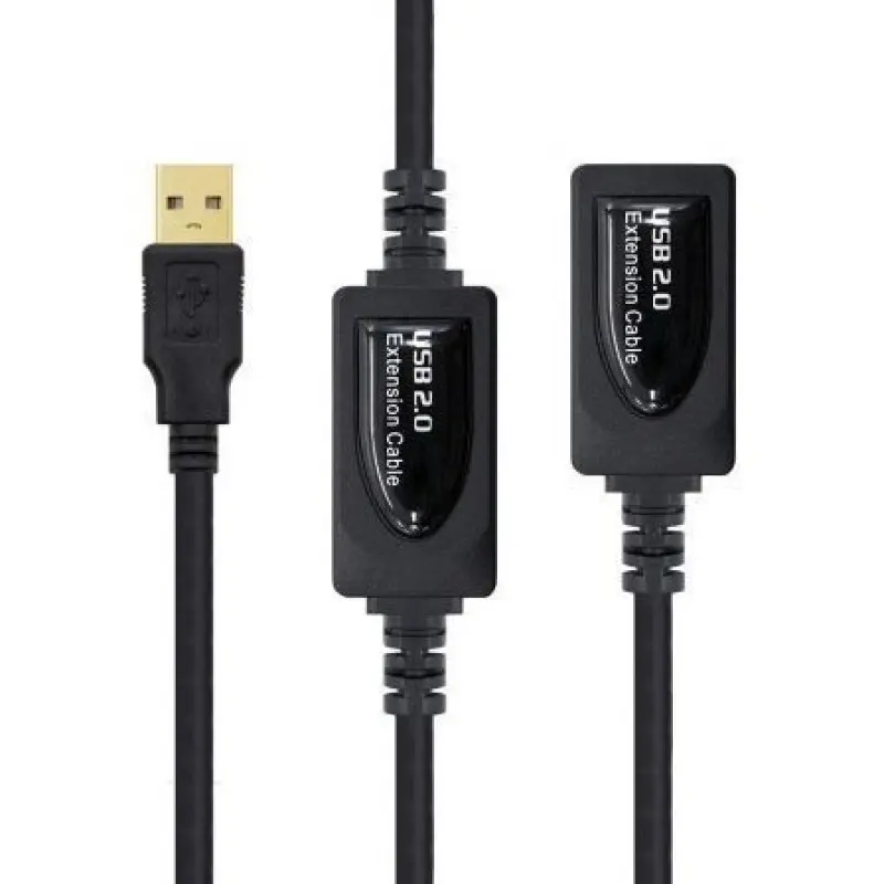 Cable Alargador USB 2.0 Nanocable 10.01.0213/ USB Macho - USB Hembra/ 15m/ Negro Cable Alargador USB 2.0 Nanocable 10.01.0213/ USB Macho - USB Hembra/ 15m/ Negro