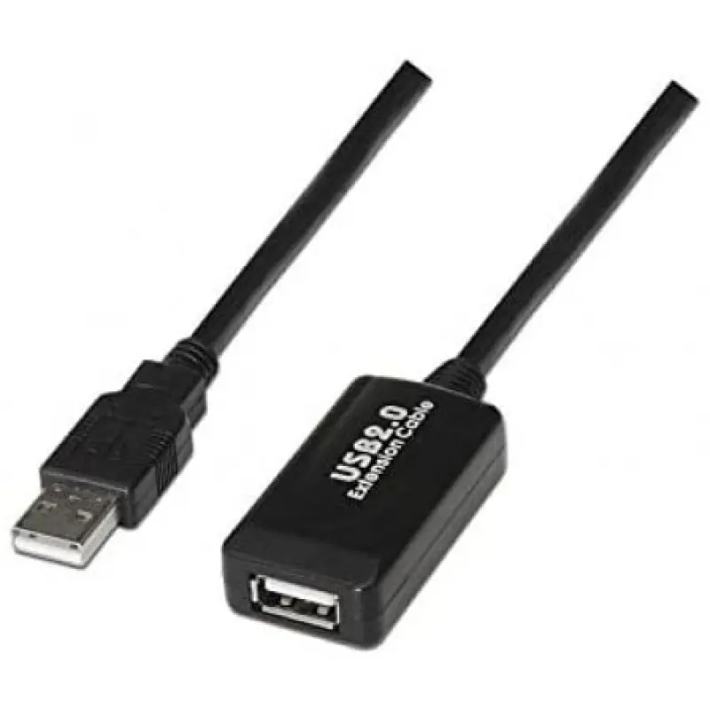 Cable Alargador USB 2.0 Nanocable 10.01.0213/ USB Macho - USB Hembra/ 15m/ Negro Cable Alargador USB 2.0 Nanocable 10.01.0213/ USB Macho - USB Hembra/ 15m/ Negro