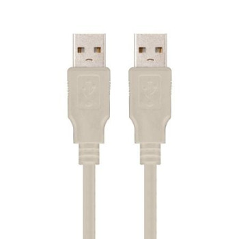 Cable USB 2.0 Nanocable 10.01.0302/ USB Macho - USB Macho/ 1m/ Beige Cable USB 2.0 Nanocable 10.01.0302/ USB Macho - USB Macho/ 1m/ Beige