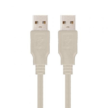 Cable USB 2.0 Nanocable 10.01.0303/ USB Macho - USB Macho/ 2m/ Beige Cable USB 2.0 Nanocable 10.01.0303/ USB Macho - USB Macho/ 2m/ Beige