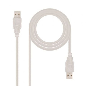 Cable USB 2.0 Nanocable 10.01.0304/ USB Macho - USB Macho/ 3m/ Beige Cable USB 2.0 Nanocable 10.01.0304/ USB Macho - USB Macho/ 3m/ Beige
