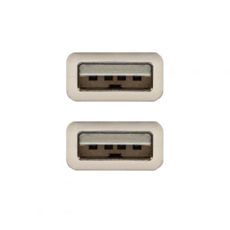 Cable USB 2.0 Nanocable 10.01.0304/ USB Macho - USB Macho/ 3m/ Beige Cable USB 2.0 Nanocable 10.01.0304/ USB Macho - USB Macho/ 3m/ Beige
