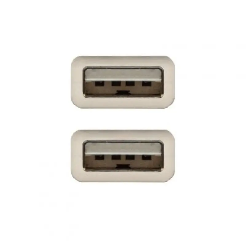 Cable USB 2.0 Nanocable 10.01.0304/ USB Macho - USB Macho/ 3m/ Beige Cable USB 2.0 Nanocable 10.01.0304/ USB Macho - USB Macho/ 3m/ Beige