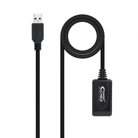 Cable Alargador USB 3.0 con Amplificador Nanocable 10.01.0311/ USB Macho - USB Hembra/ 5m/ Negro Cable Alargador USB 3.0 con Amplificador Nanocable 10.01.0311/ USB Macho - USB Hembra/ 5m/ Negro