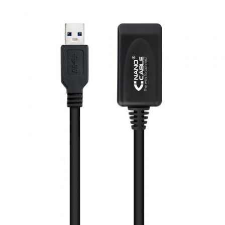 Cable Alargador USB 3.0 con Amplificador Nanocable 10.01.0311/ USB Macho - USB Hembra/ 5m/ Negro Cable Alargador USB 3.0 con Amplificador Nanocable 10.01.0311/ USB Macho - USB Hembra/ 5m/ Negro