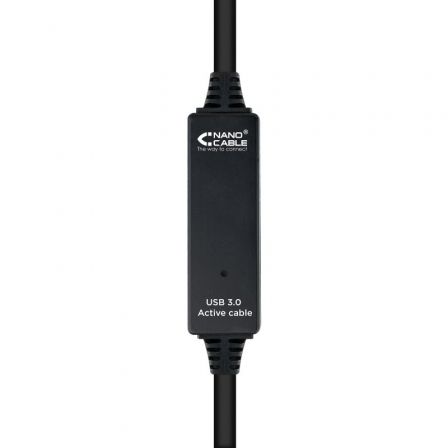 Cable Alargador USB 3.0 Nanocable 10.01.0313/ USB Macho - USB Hembra/ 15m/ Negro Cable Alargador USB 3.0 Nanocable 10.01.0313/ USB Macho - USB Hembra/ 15m/ Negro