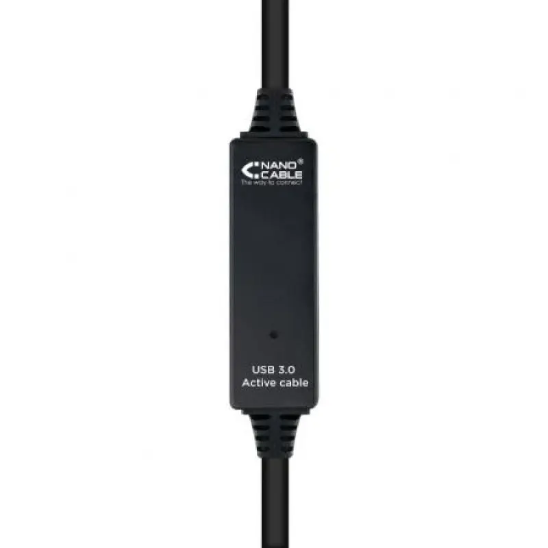 Cable Alargador USB 3.0 Nanocable 10.01.0313/ USB Macho - USB Hembra/ 15m/ Negro Cable Alargador USB 3.0 Nanocable 10.01.0313/ USB Macho - USB Hembra/ 15m/ Negro