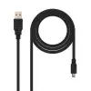 Cable USB 2.0 Nanocable 10.01.0401/ USB Macho - MiniUSB Macho/ 1m/ Negro Cable USB 2.0 Nanocable 10.01.0401/ USB Macho - MiniUSB Macho/ 1m/ Negro