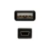 Cable USB 2.0 Nanocable 10.01.0401/ USB Macho - MiniUSB Macho/ 1m/ Negro Cable USB 2.0 Nanocable 10.01.0401/ USB Macho - MiniUSB Macho/ 1m/ Negro