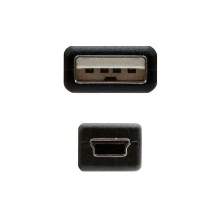Cable USB 2.0 Nanocable 10.01.0401/ USB Macho - MiniUSB Macho/ 1m/ Negro Cable USB 2.0 Nanocable 10.01.0401/ USB Macho - MiniUSB Macho/ 1m/ Negro