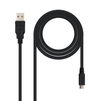 Cable USB 2.0 Nanocable 10.01.0500/ USB Macho - MicroUSB Macho/ 80cm/ Negro Cable USB 2.0 Nanocable 10.01.0500/ USB Macho - MicroUSB Macho/ 80cm/ Negro