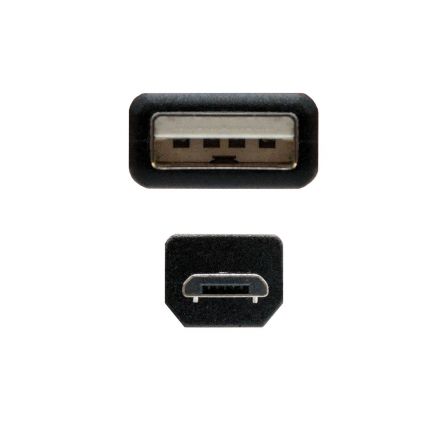 Cable USB 2.0 Nanocable 10.01.0500/ USB Macho - MicroUSB Macho/ 80cm/ Negro Cable USB 2.0 Nanocable 10.01.0500/ USB Macho - MicroUSB Macho/ 80cm/ Negro