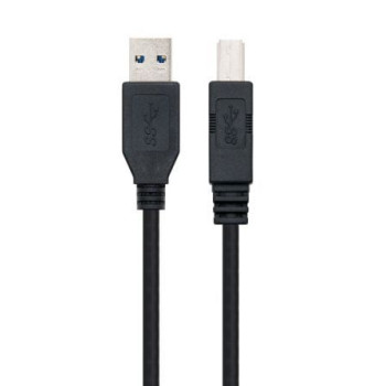 Cable USB 3.0 Impresora Nanocable 10.01.0802-BK/ USB Tipo-B Macho - USB Macho/ 2m/ Negro Cable USB 3.0 Impresora Nanocable 10.01.0802-BK/ USB Tipo-B Macho - USB Macho/ 2m/ Negro