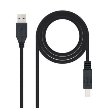 Cable USB 3.0 Impresora Nanocable 10.01.0802-BK/ USB Tipo-B Macho - USB Macho/ 2m/ Negro Cable USB 3.0 Impresora Nanocable 10.01.0802-BK/ USB Tipo-B Macho - USB Macho/ 2m/ Negro
