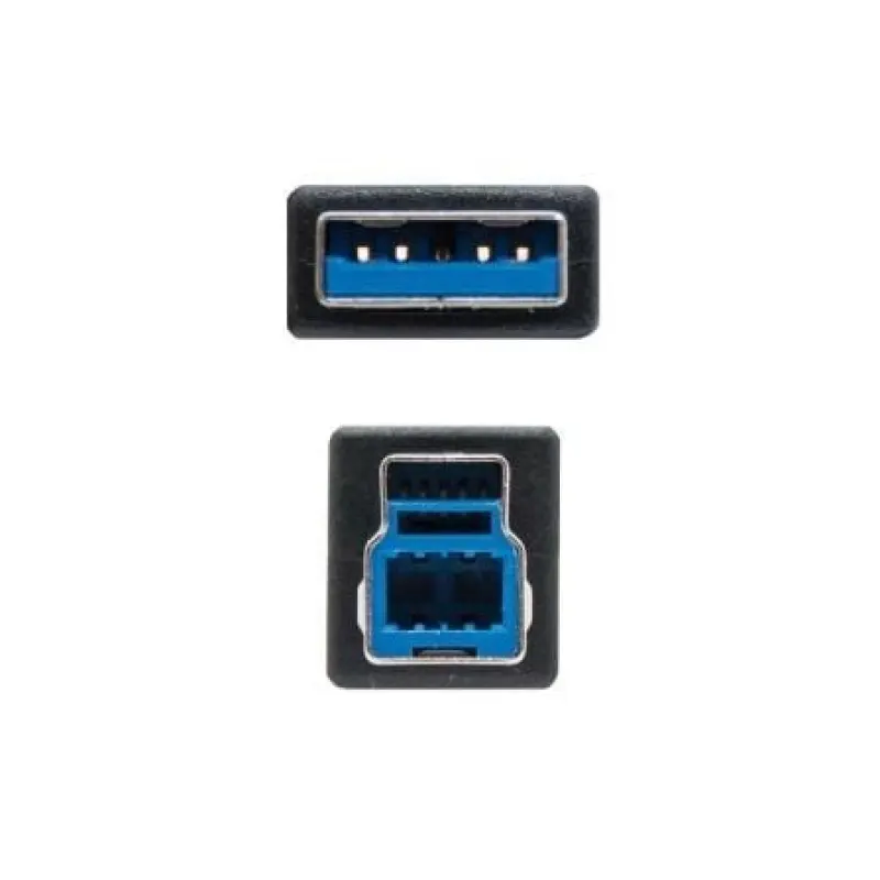 Cable USB 3.0 Impresora Nanocable 10.01.0802-BK/ USB Tipo-B Macho - USB Macho/ 2m/ Negro Cable USB 3.0 Impresora Nanocable 10.01.0802-BK/ USB Tipo-B Macho - USB Macho/ 2m/ Negro