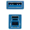 Cable USB 3.0 Impresora Nanocable 10.01.0802-BL/ USB Tipo-B Macho - USB Macho/ 2m/ Azul