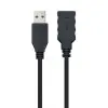 Cable Alargador USB 3.0 Nanocable 10.01.0903-BK/ USB Macho - / USB Hembra/ 3m/ Negro Cable Alargador USB 3.0 Nanocable 10.01.0903-BK/ USB Macho - / USB Hembra/ 3m/ Negro