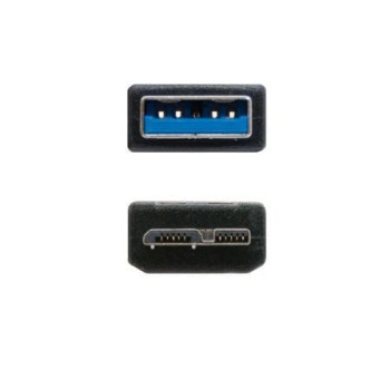 Cable USB 3.0 Nanocable 10.01.1101-BK/ USB Macho - MicroUSB Macho/ 1m/ Negro Cable USB 3.0 Nanocable 10.01.1101-BK/ USB Macho - MicroUSB Macho/ 1m/ Negro